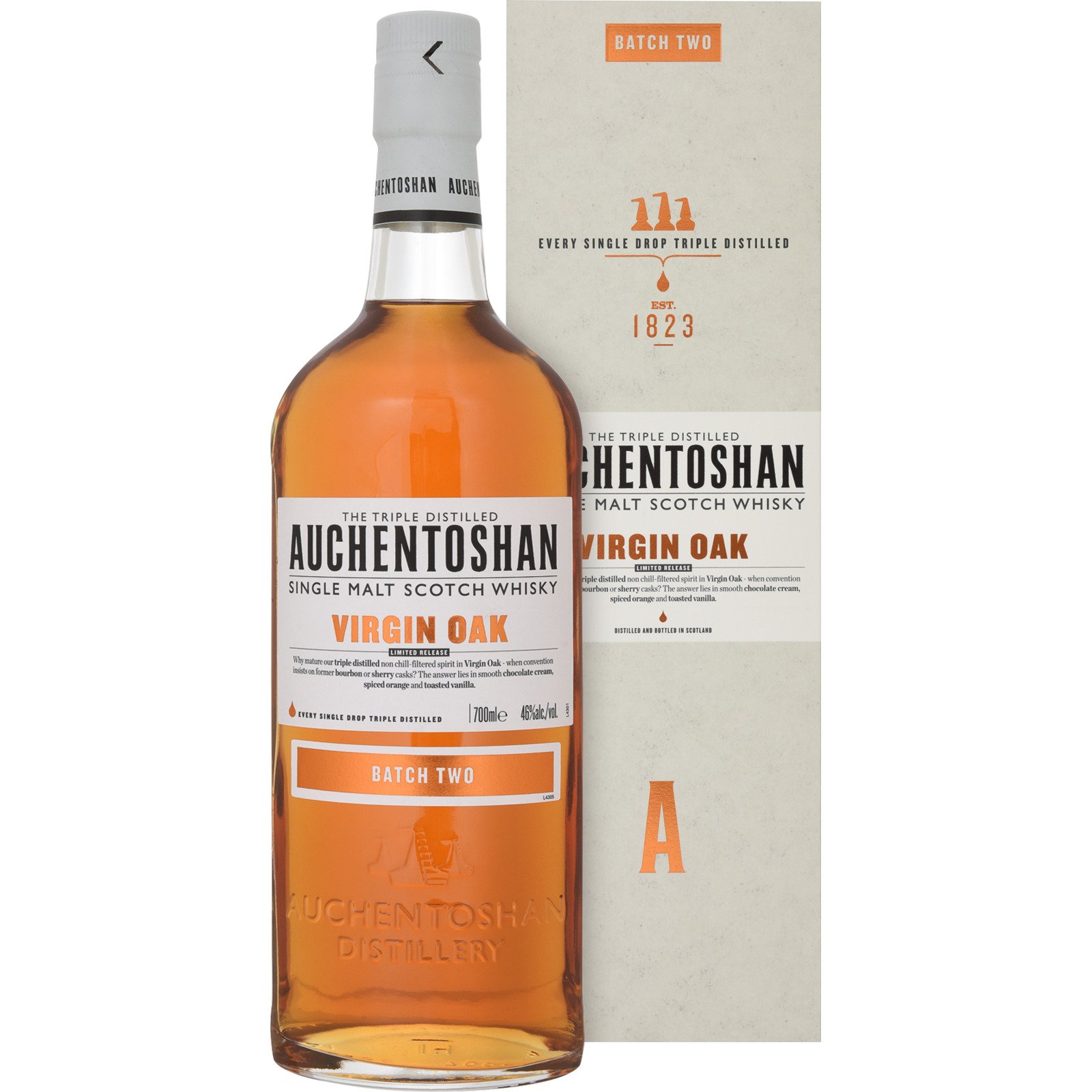 Auchentoshan Virgin Oak Batch Two Single Malt Scotch Whisky 70 cl