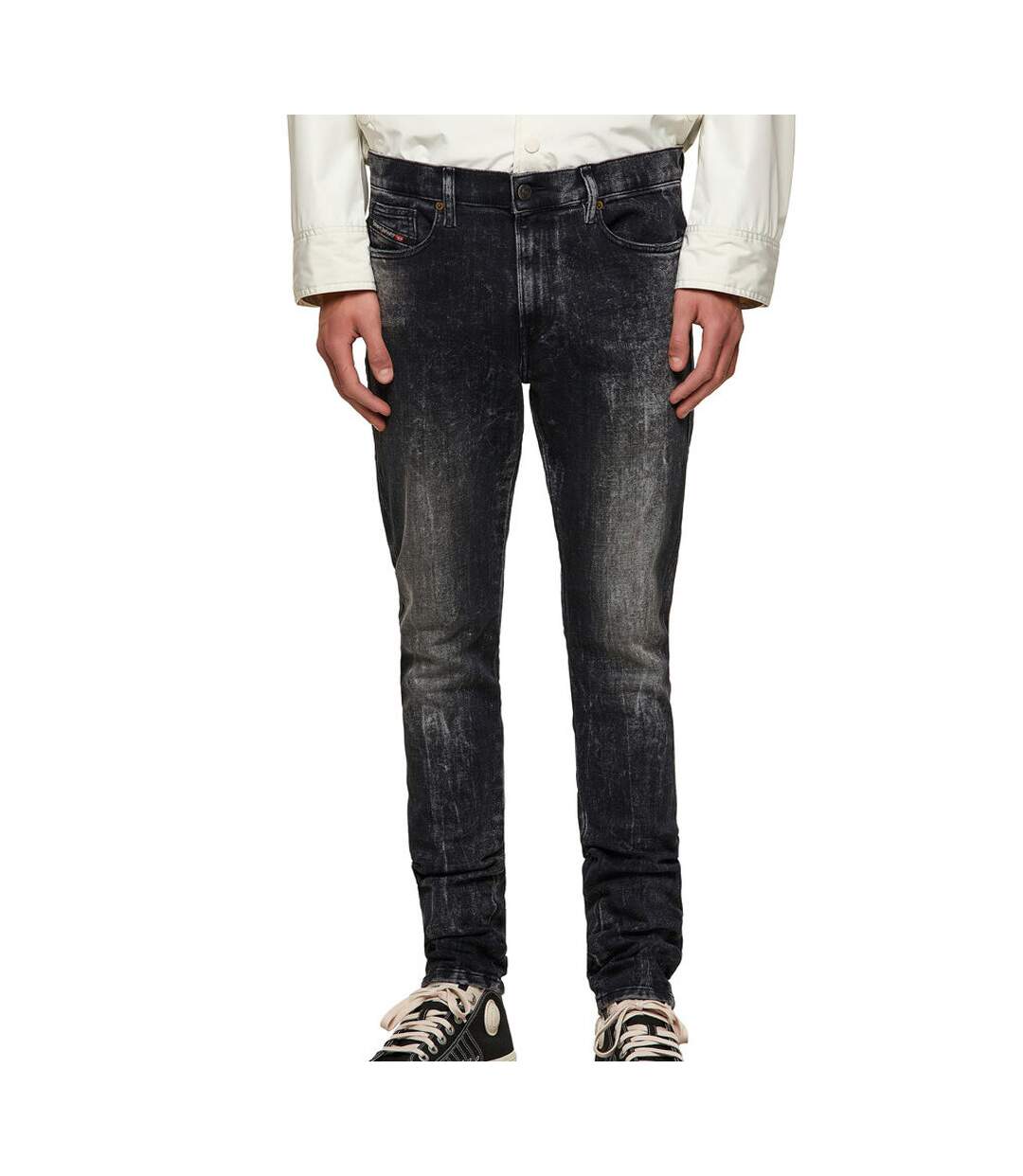 Jean Skinny Gris/Noir Homme Diesel  Damny