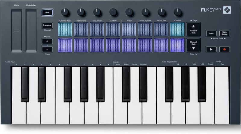 Novation - FLkey Mini - Draagbaar USB MIDI-mastertoetsenbord - 25 Toetsen