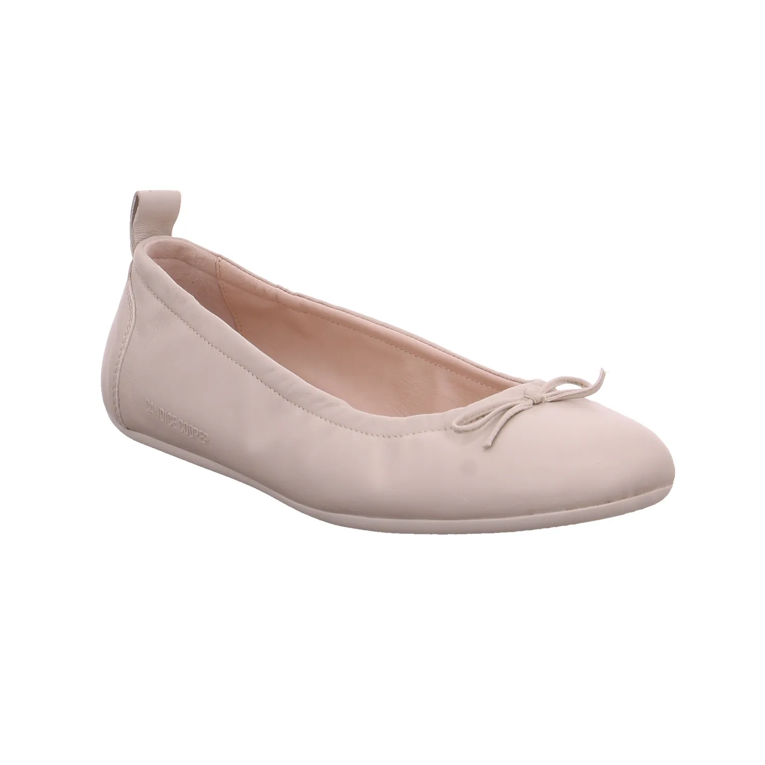 CANDICE COOPER Ballerina Offwhite Leder  mit Lederfutter