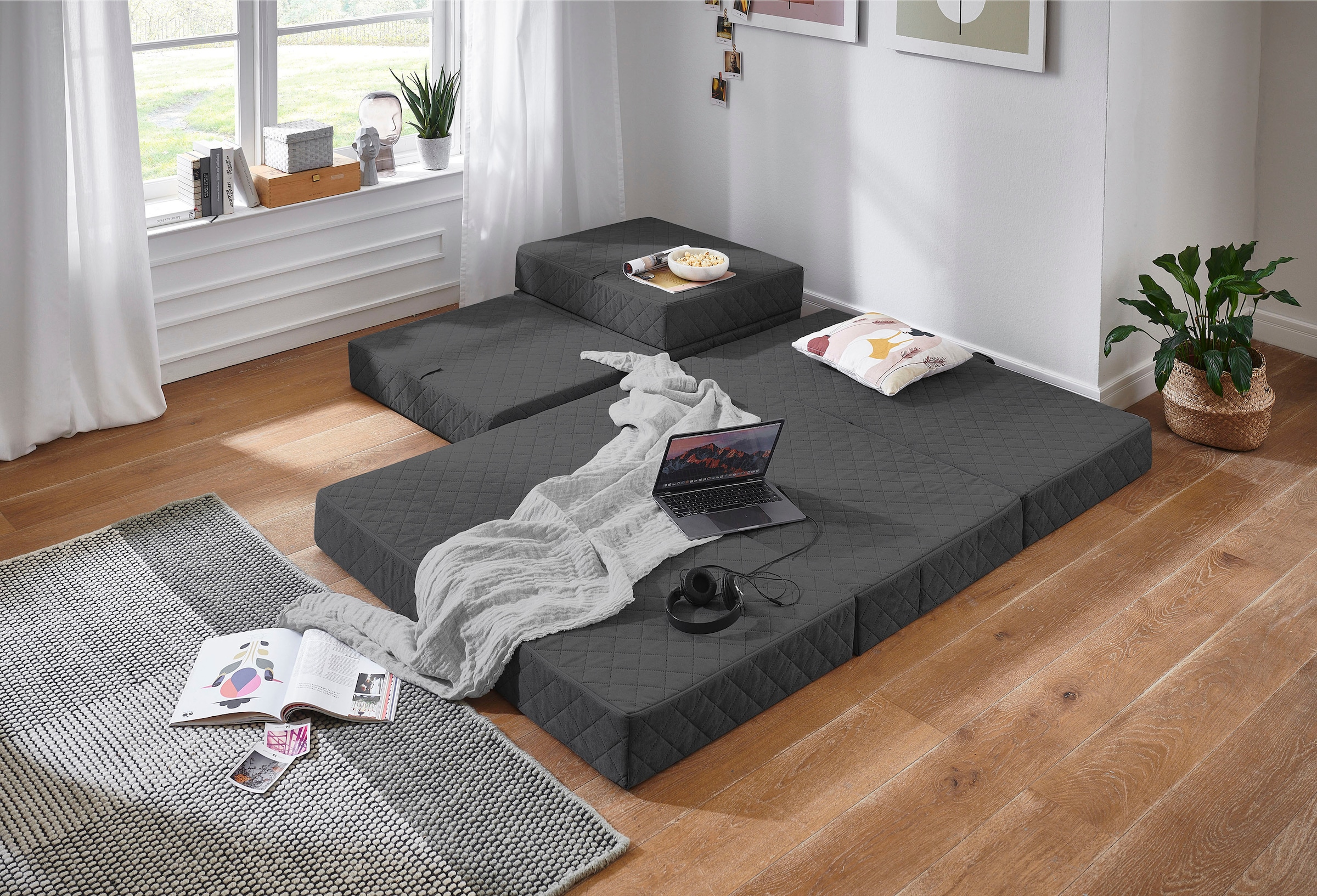 ATLANTIC home collection Sessel »Lenny« Sessel als Faltmatratze mit Gästebettfunktion