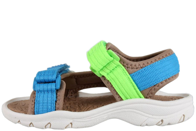 BISGAARD NICO D SANDAL I MULTIFARVET TEKSTIL