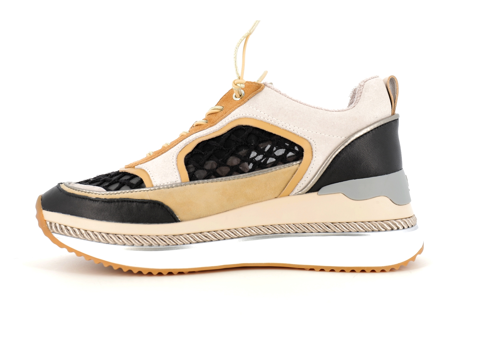 Mam  zelle-ENON Matières combinées Noir Beige