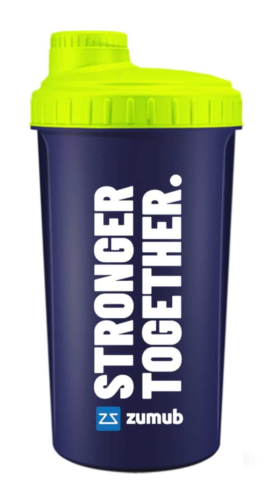 Zumub Shaker Power to Win 700 ml Azul Marinho e Amarelo