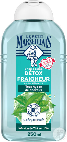 Le Petit Marseillais Infusion Détox Shampoing Micellaire Thym Et Thé Vert Cheveux Normaux 250ml