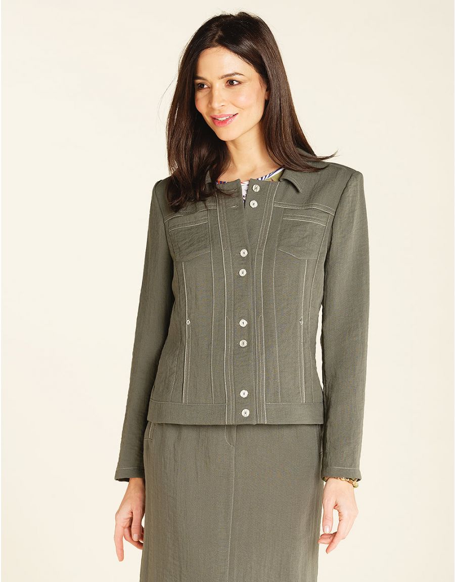 Veste chic kaki