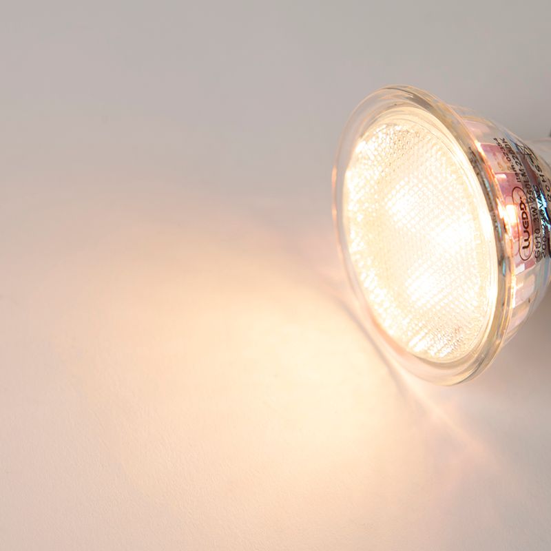 Set van 5 GU10 LED lampen 3W 250 lm 2200K