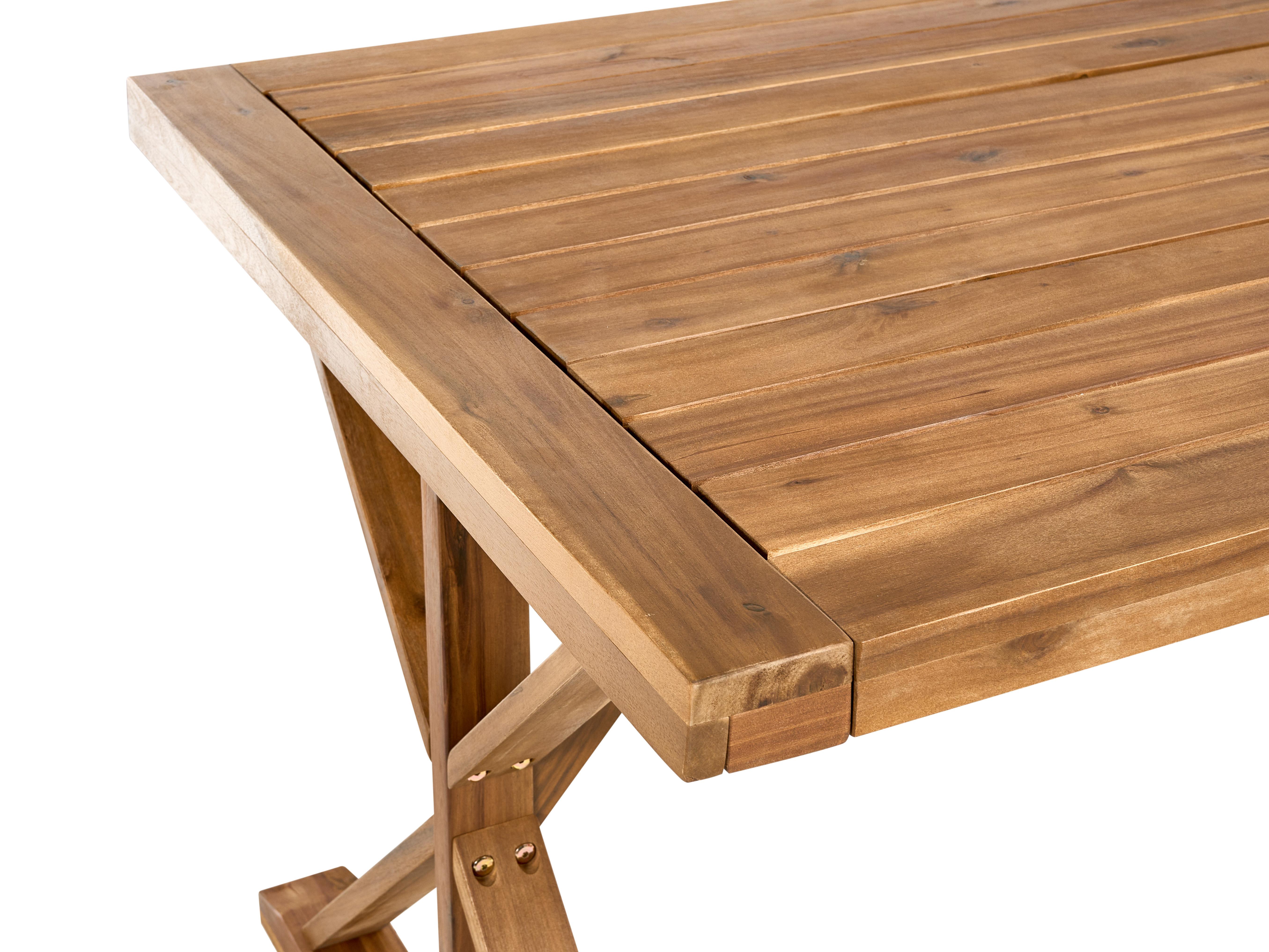 Tuin eettafel CALABRITTO 90 cm 180 cm Acaciahout Bruin