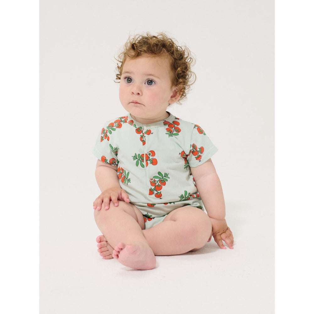 Køb Bobo Choses Light Blue Juicy Tomatoes All Over Playsuit