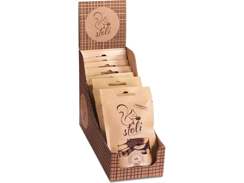 Stoli Nuss Mix Meersalz 10 x 30 g Nuss-Mix deluxe mit Meersalz