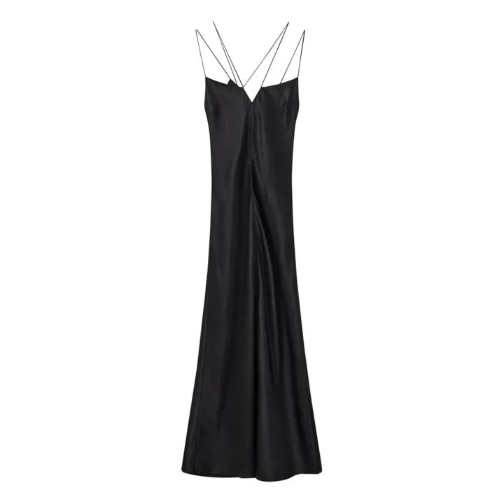 The Garment Robe Catania Slip Soie | Noir