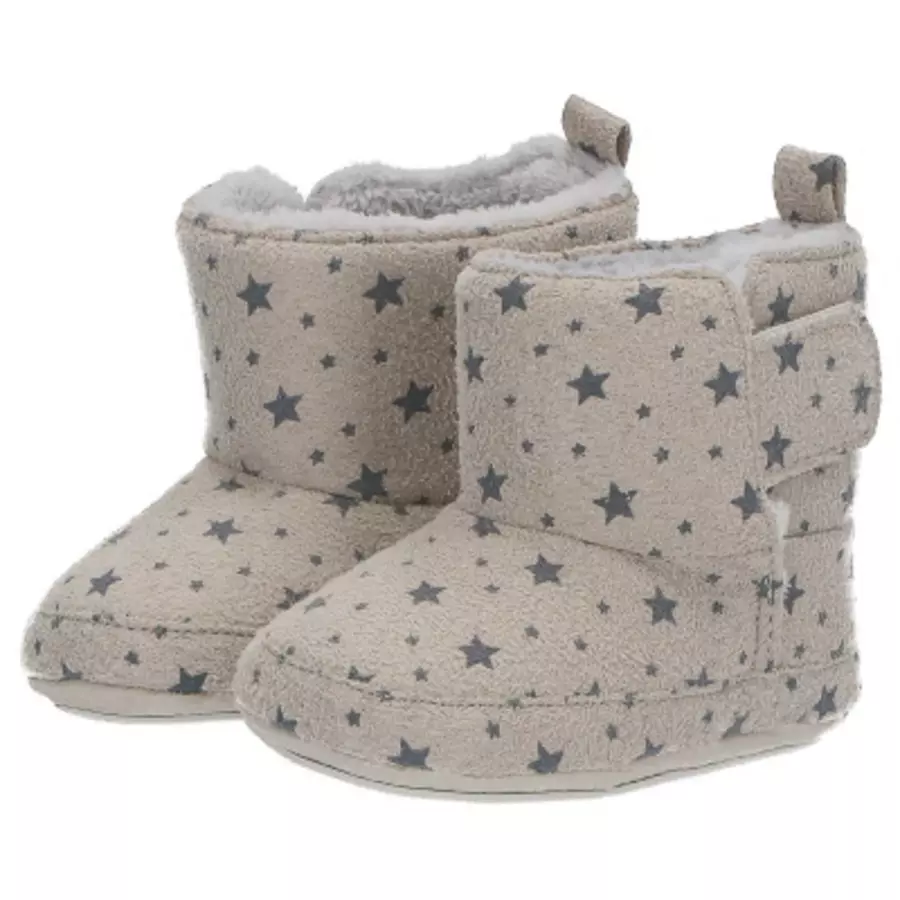 Sterntaler Baby-Stiefel Sterne hellgrau
