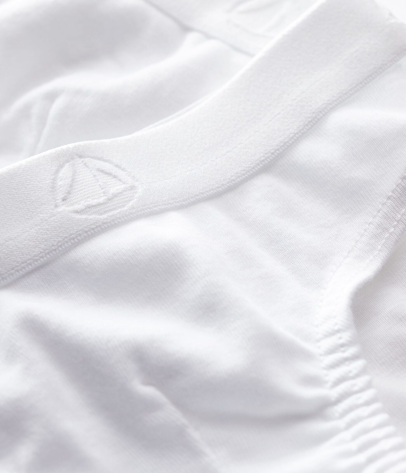 Lot de 2 slips blancs en coton petit garçon