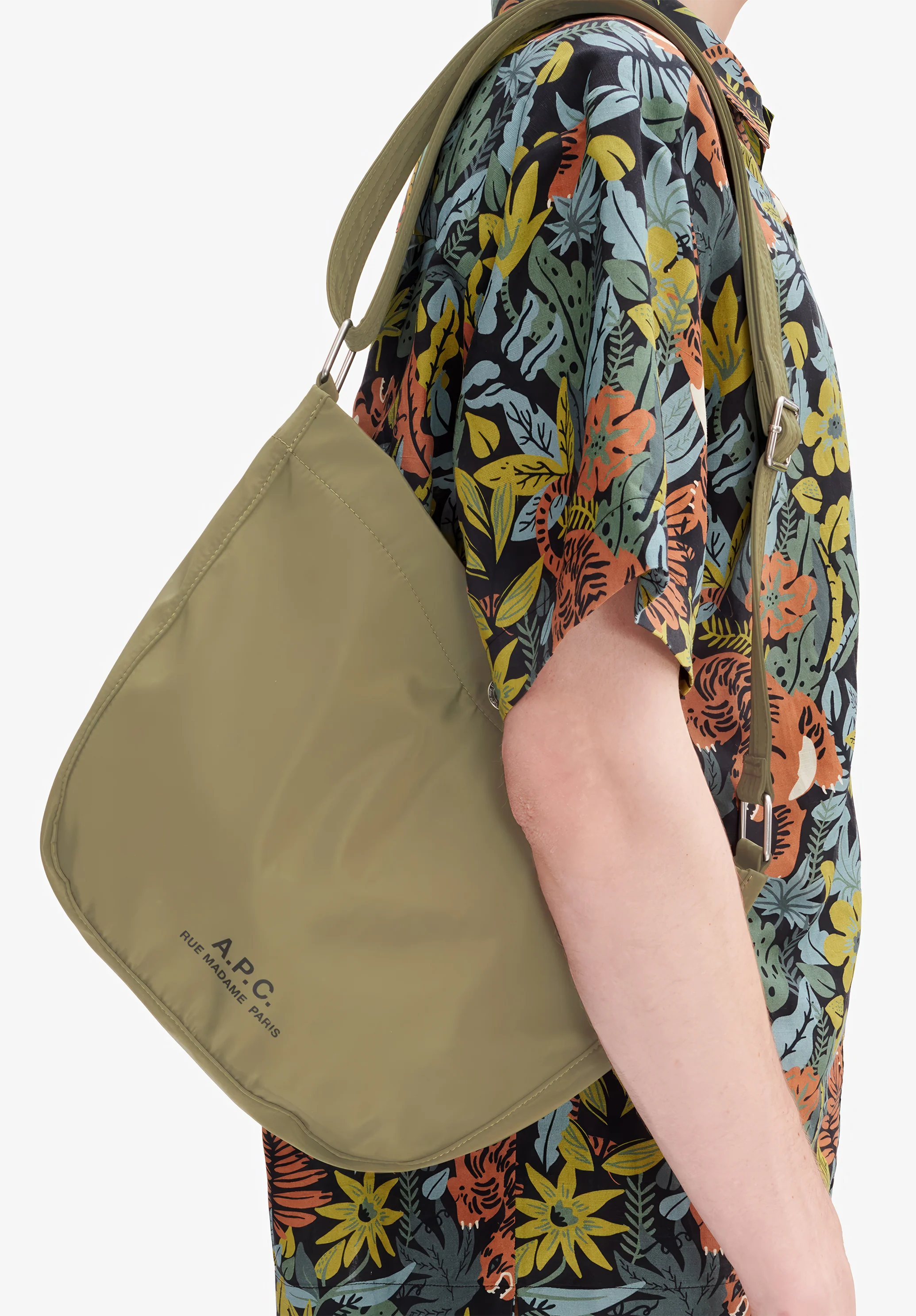 besace journal small - Kaki