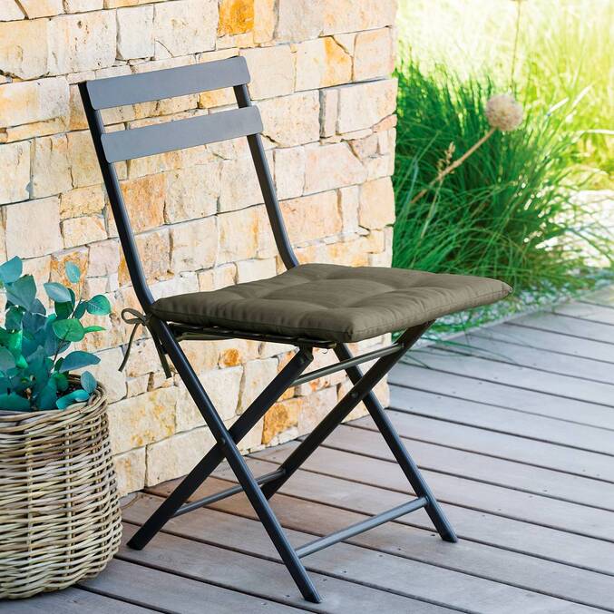 Galette de chaise KORAÏ Vert Laurier