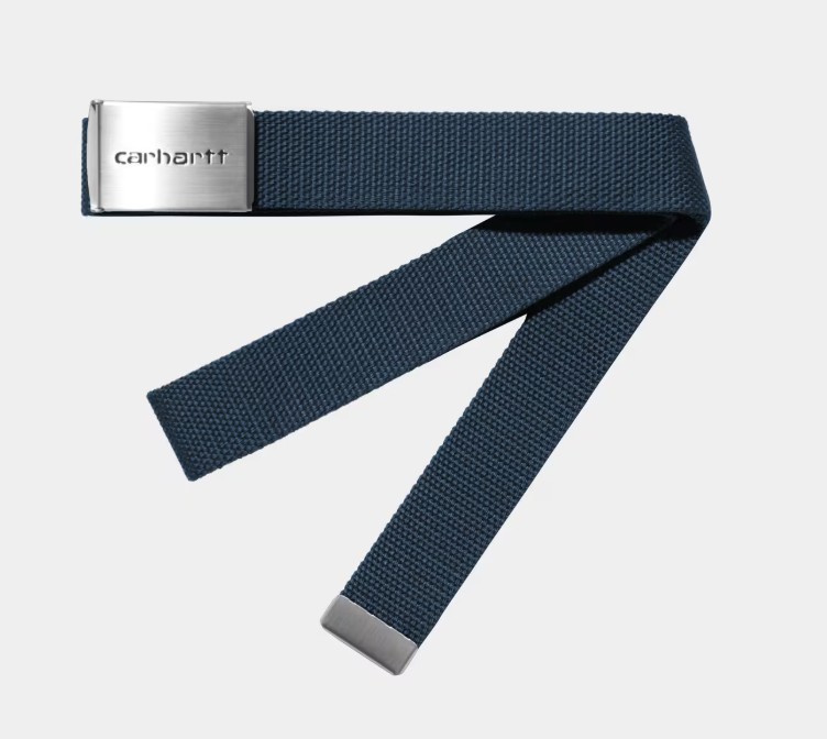 Carhartt WIP Clip Belt Chrome Black