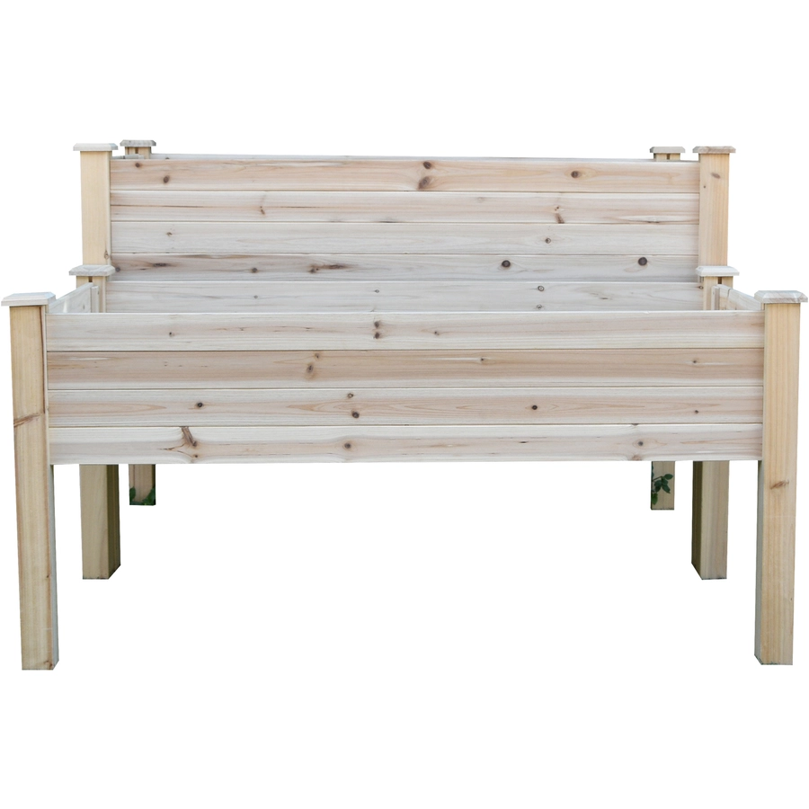 Outsunny Hochbeet 2 Stufen natur