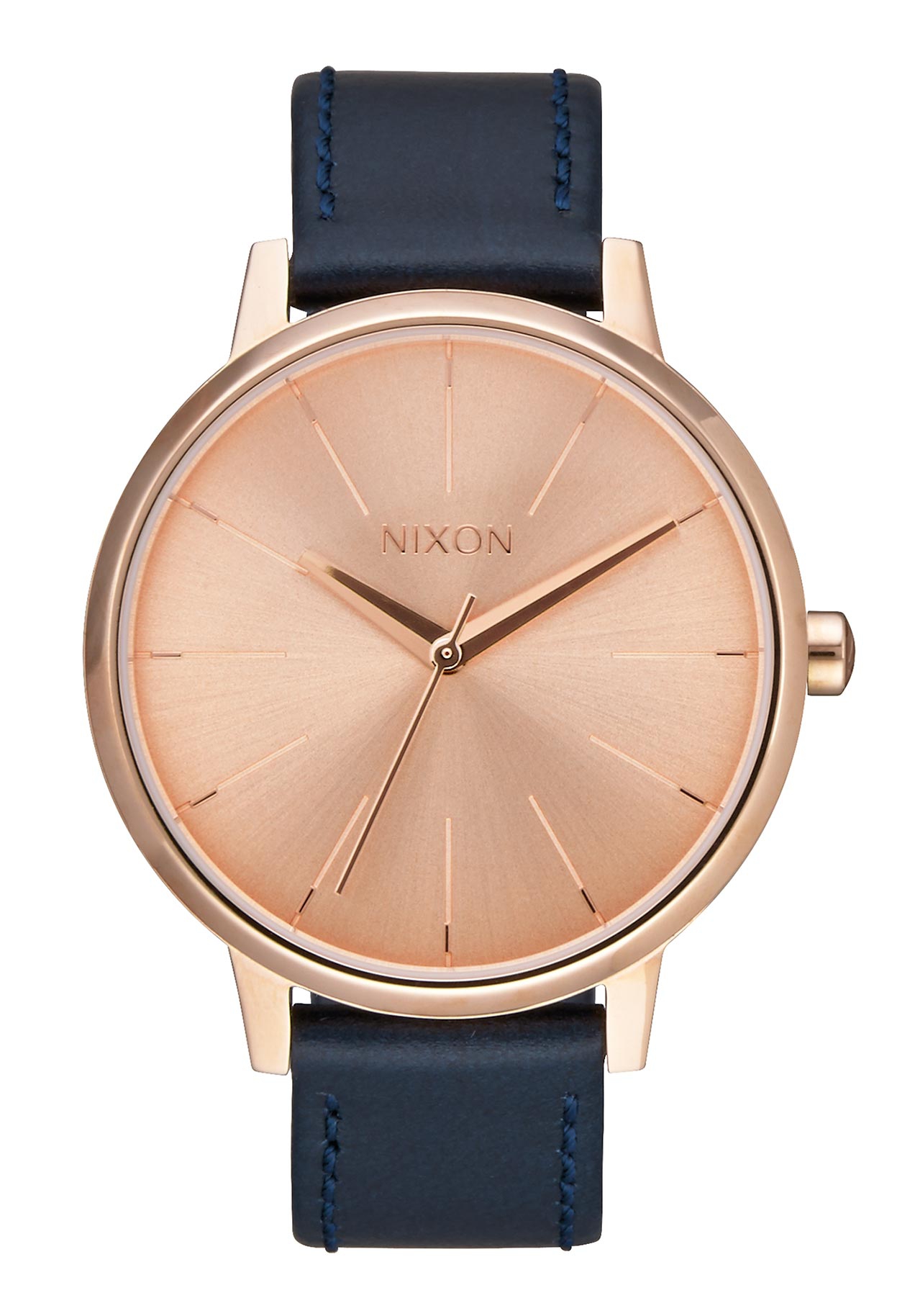 Nixon The Kensington Leather Rose Gold Navy A1082160
