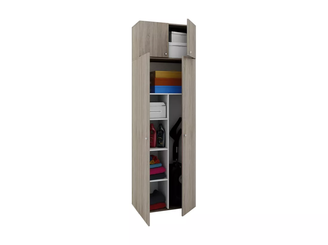 Armoire à balais en bois Armoire de nettoyage Vandol