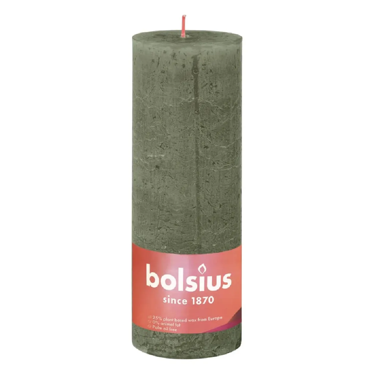 Bolsius Bougies Pilier Vert Olive
