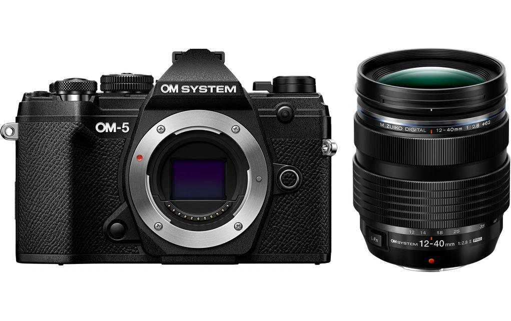 Fotokamera OM-5 Black Kit M.Zuiko 12-40 mm Pro II<br>Spiegellose OM SYSTEM Kamera inklusive Objektiv