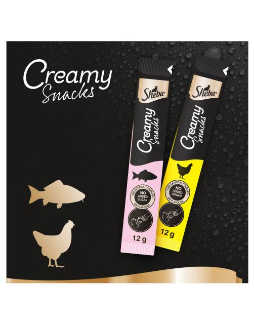 Sheba Creamy Snacks 4x12 g - Kattensnack