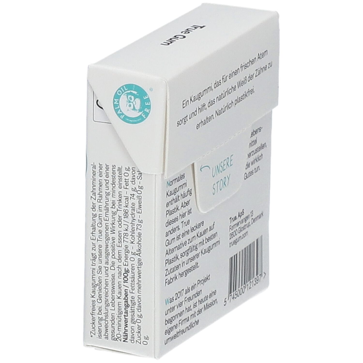 True Gum White Pfefferminz