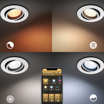 Philips Hue inbouwspot Centura wit