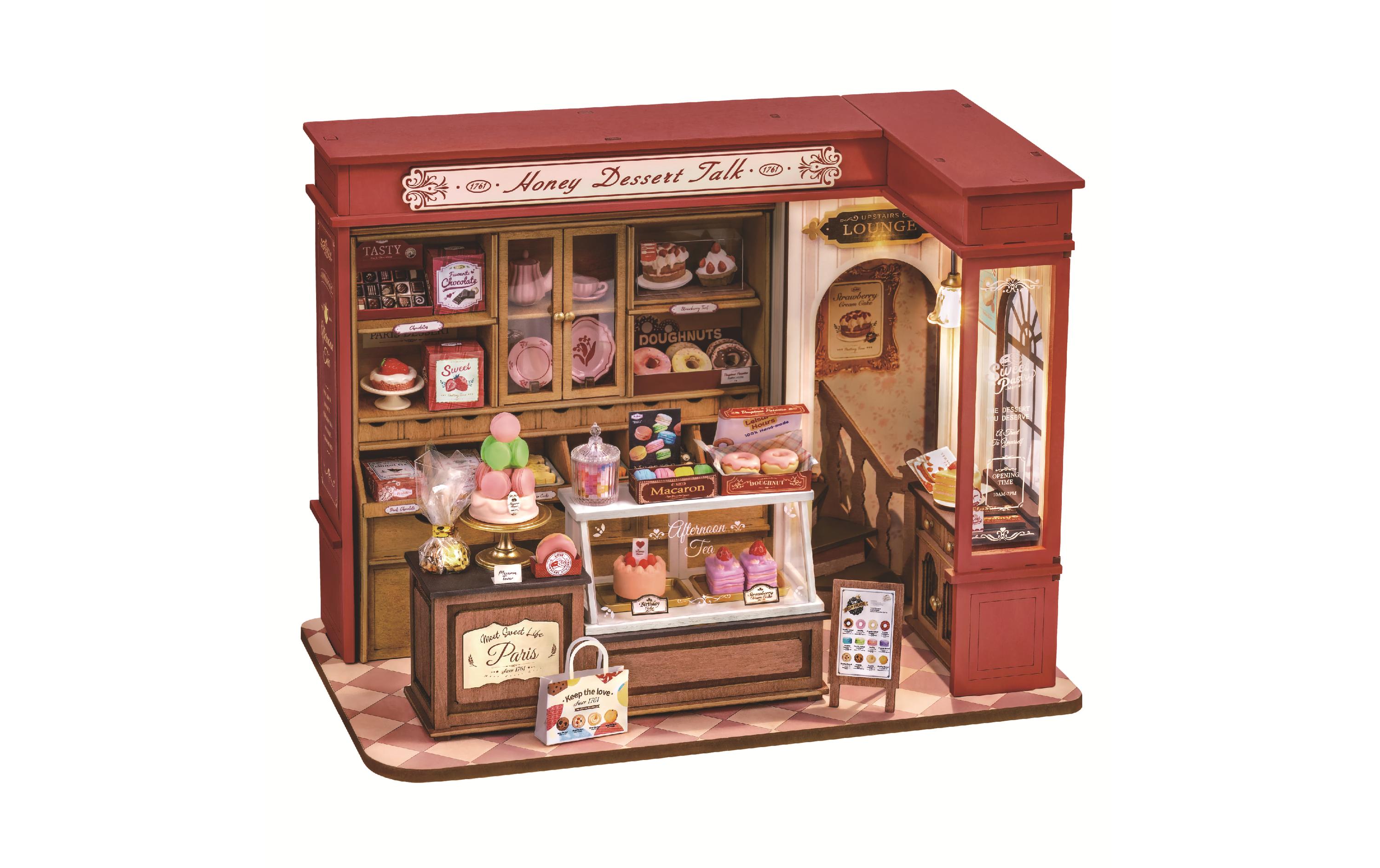 Bausatz Honig Dessert3D-Puzzle aus lasergeschnittenen Holzteilen