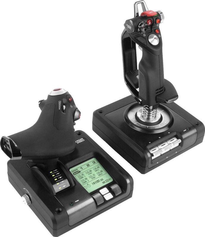 Logitech - X52 Professional - Gamecontroller - Zwart - Materiaal: Metalen Kegel