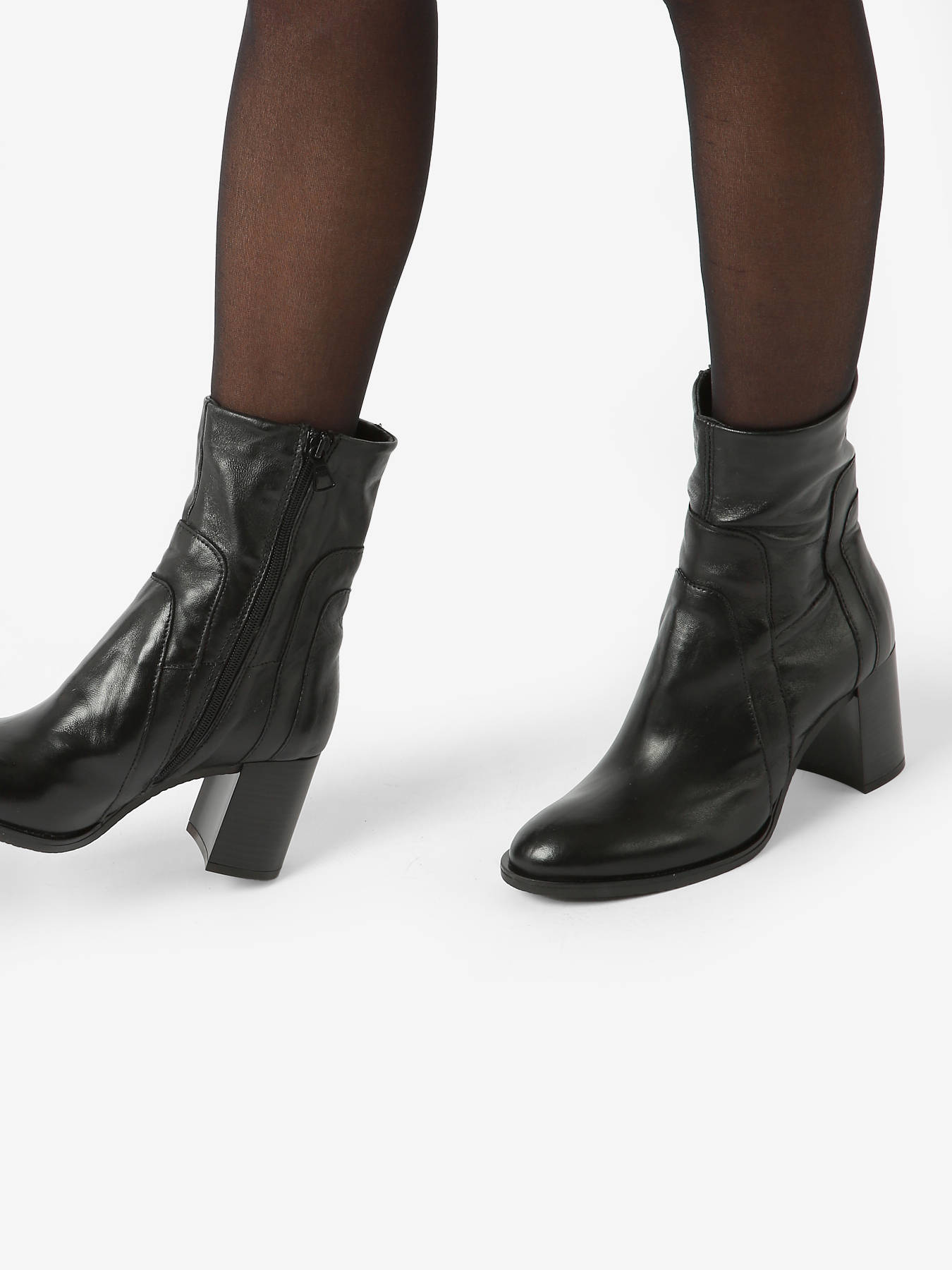 Bottines  talon en cuir MJUS