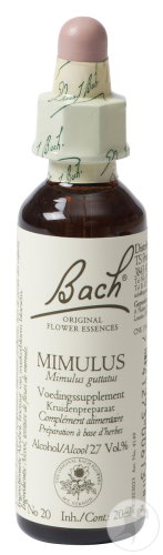 Fleurs De Bach Remedie 20 Mimulus/Mimule 20ml
