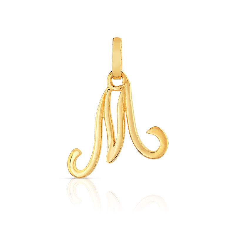 Pendentif initiale plaqué or