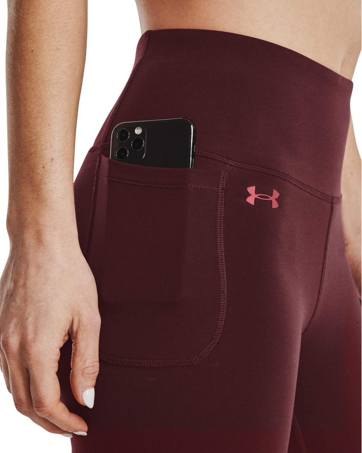 UA Motion Ankle Leg Chestnut Red \ Radio Red