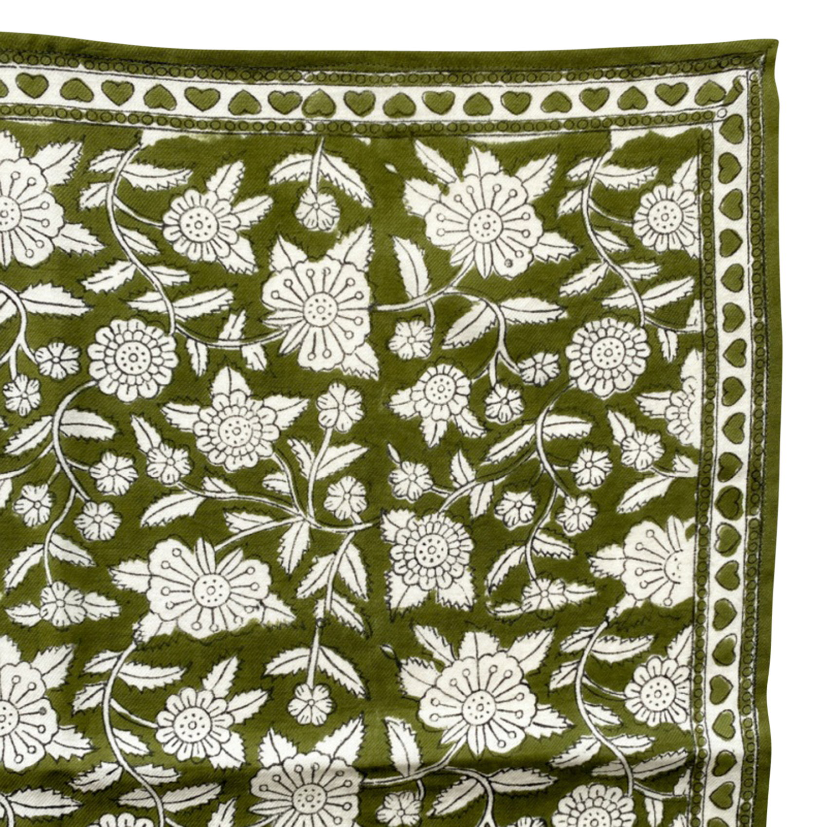 LATIKA - Foulard en coton imprimé | Vert