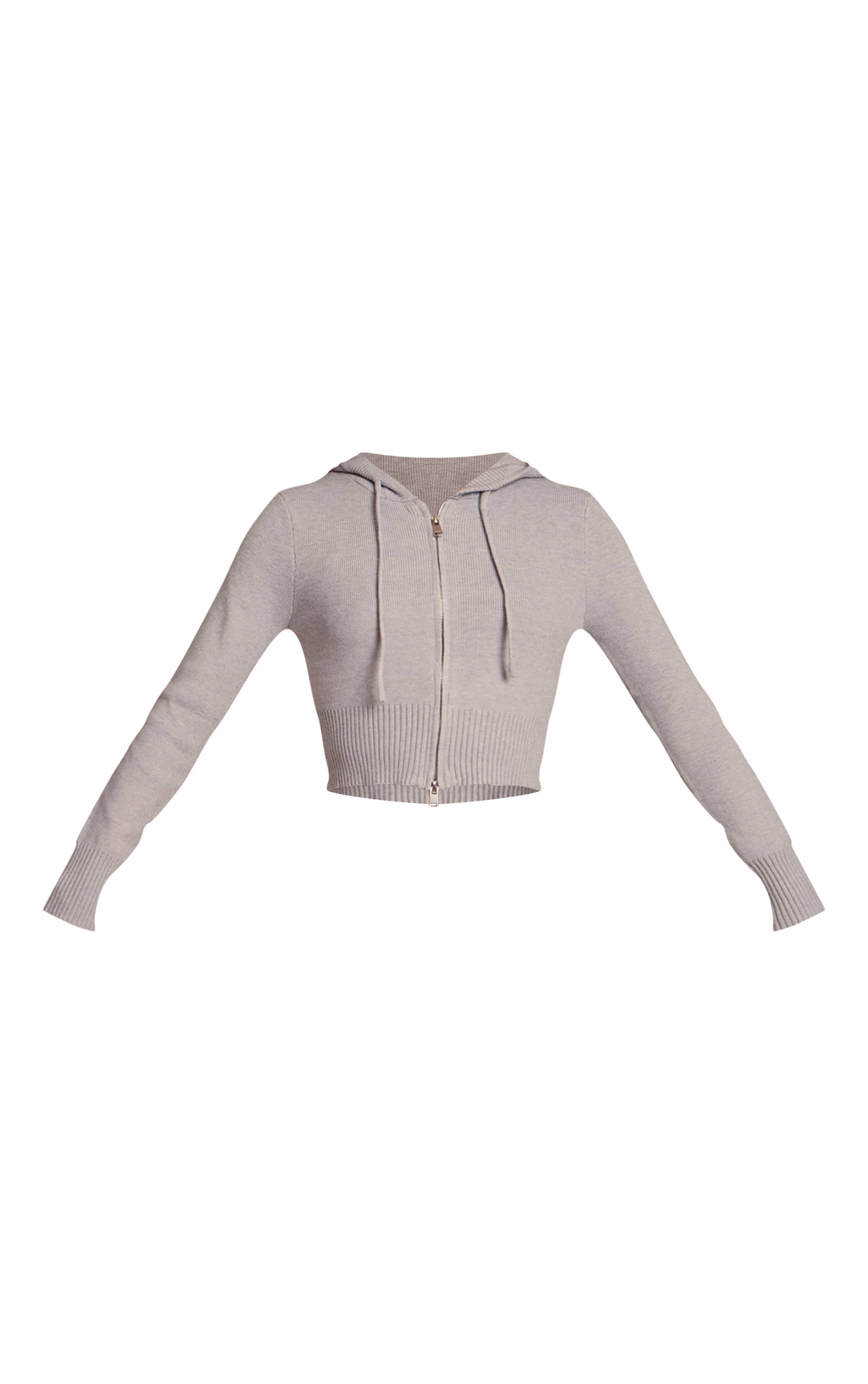 Gris Clair Gilet À Casynthétiqueche En Maille Douce Avec Fermeture Éclair