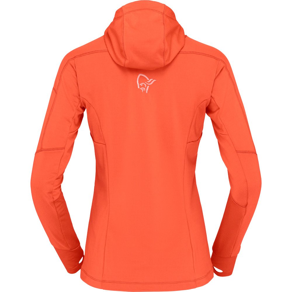 Norrona Falketind Power Grid Fleecejacke Damen orange alert
