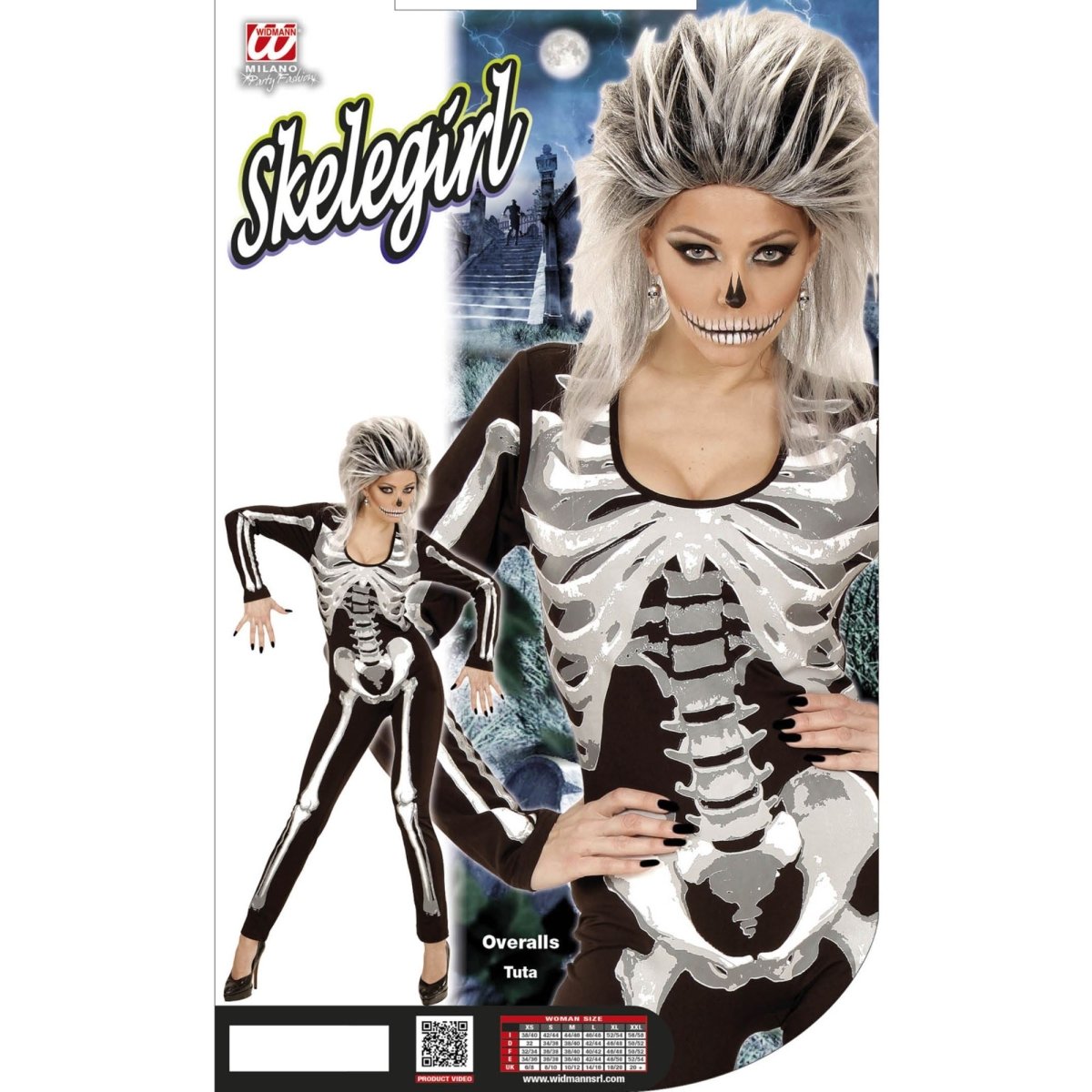 Halloween Jumpsuit Dames Skelet