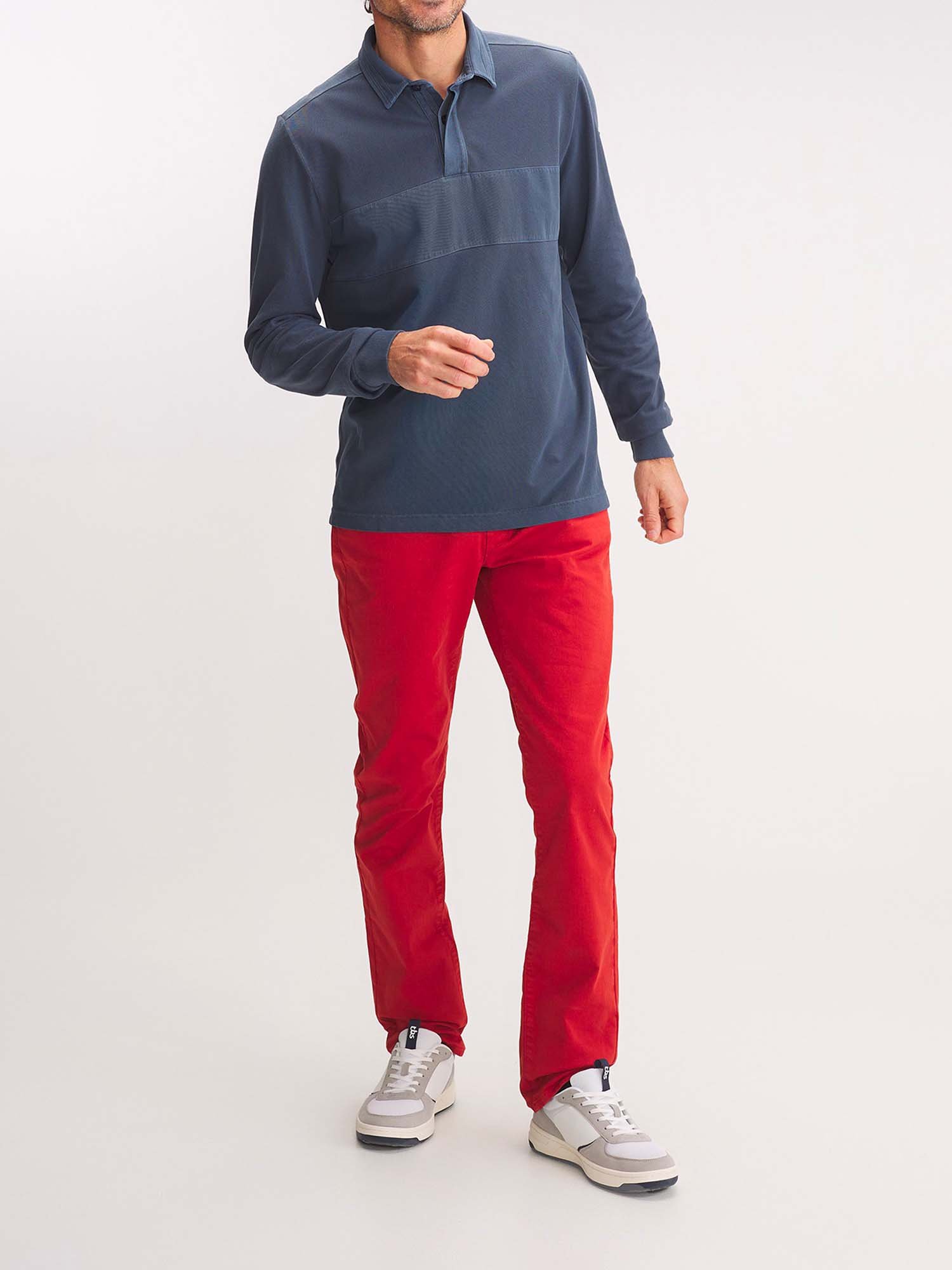 Polo Homme Manches Longues Marine