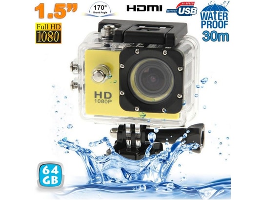 YONIS - Caméra sport étanche 30m caméra action Full HD 1080p 12MP Ja...