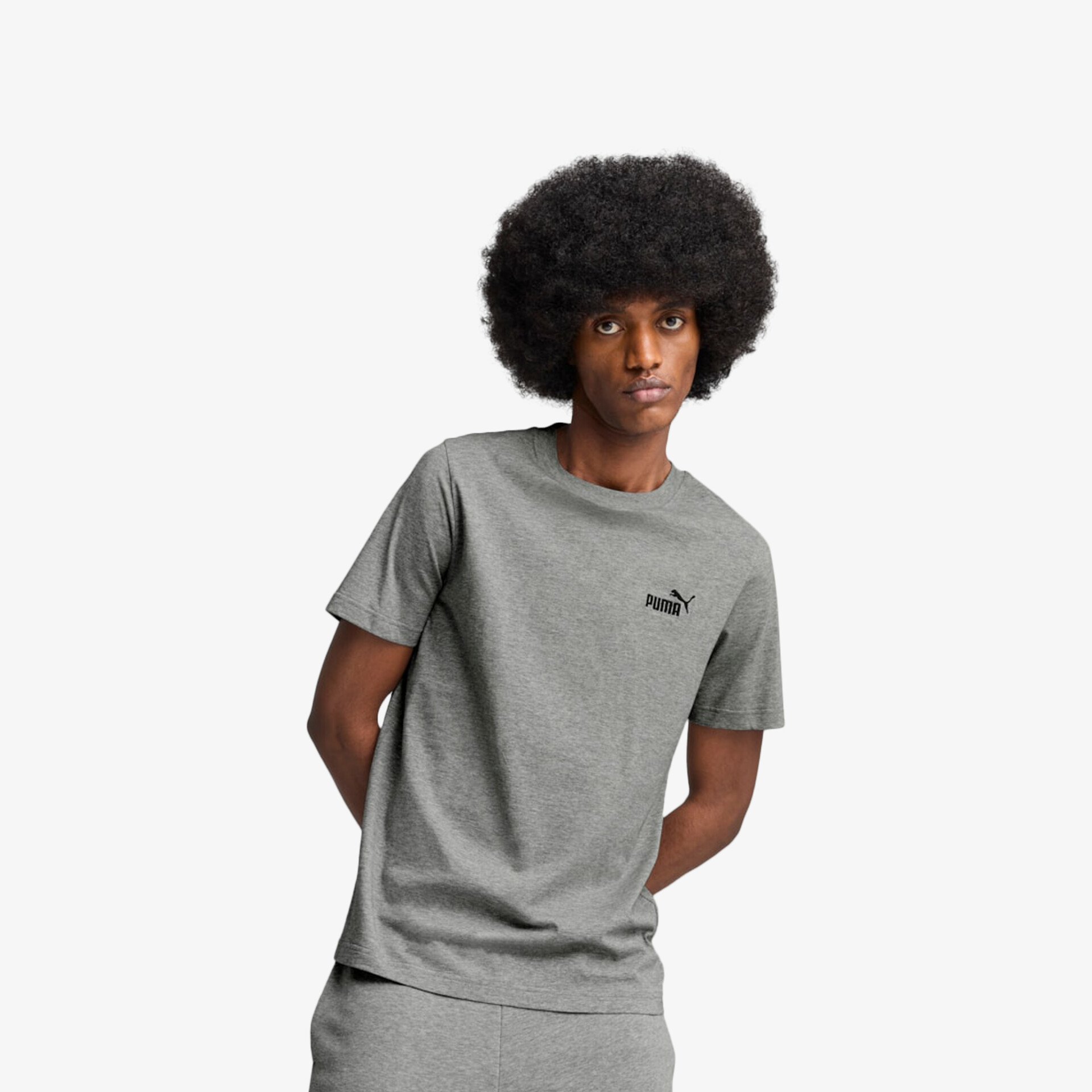 PUMA ESS Small Logo Herren T-Shirt grau