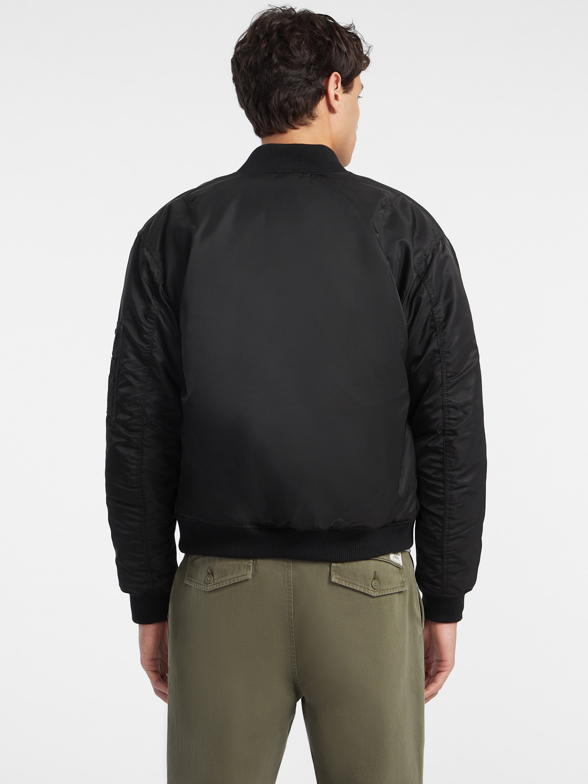 Jaqueta bomber de nylon