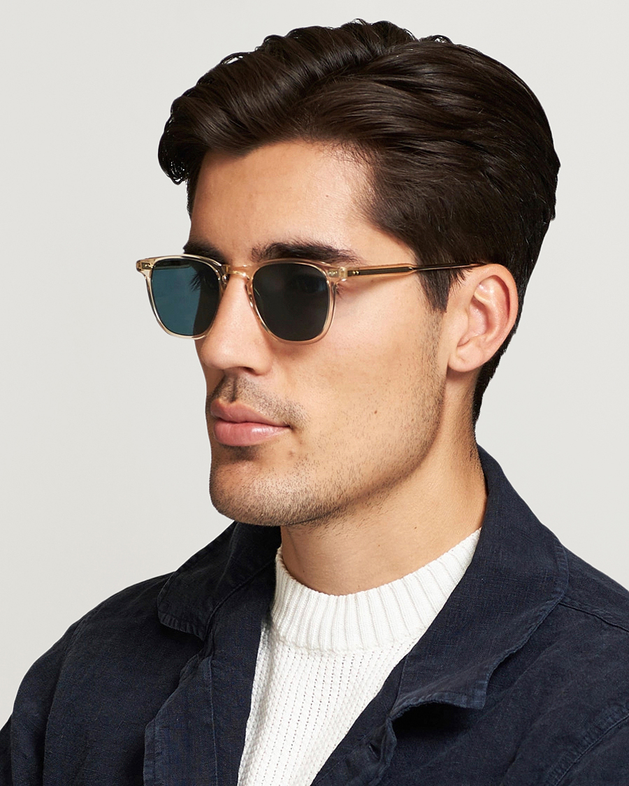Garrett Leight Brooks 47 Sunglasses Blue Smoke
