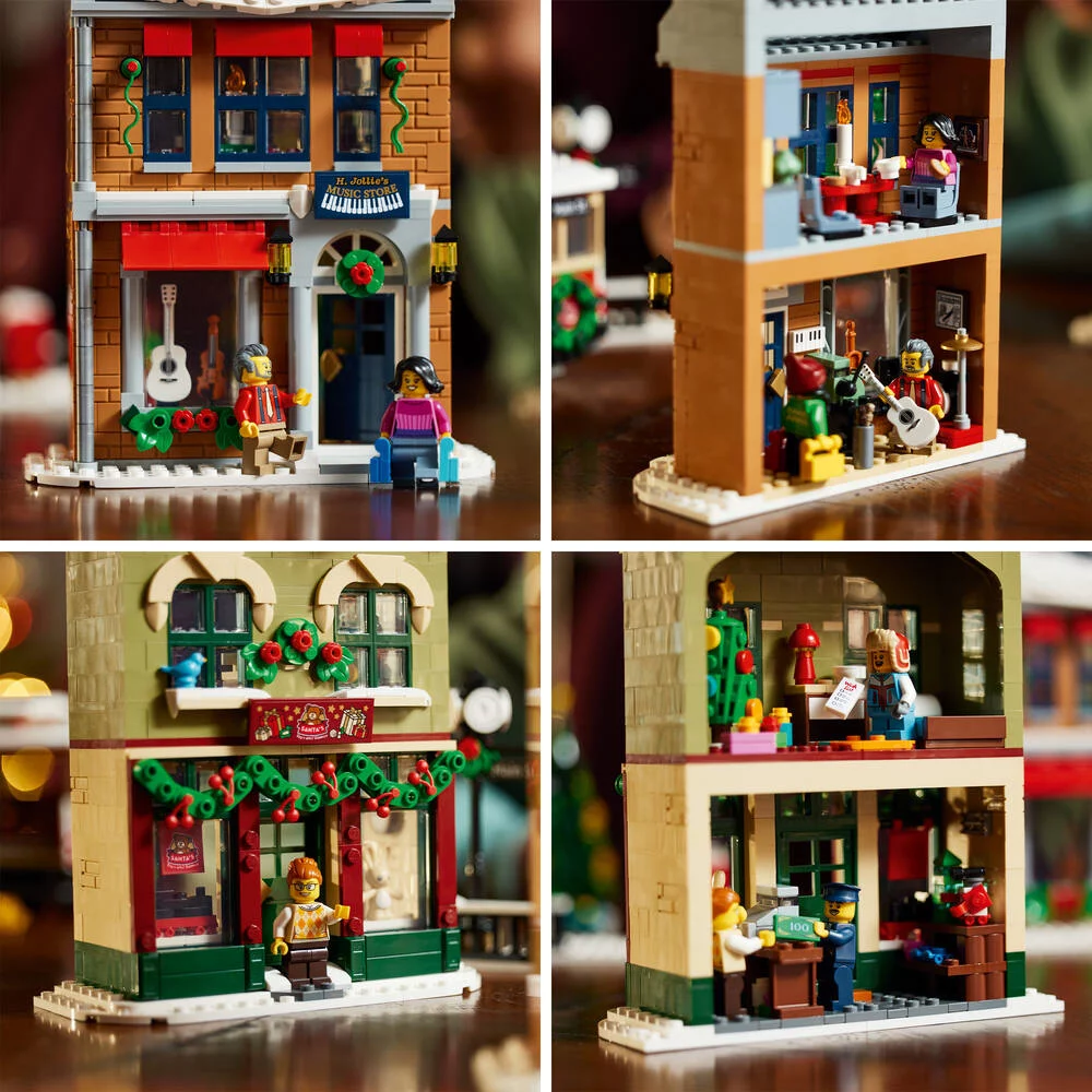 LEGO®ICONS 10308 - LA GRANDE RUE DECOREE POUR LES FETES