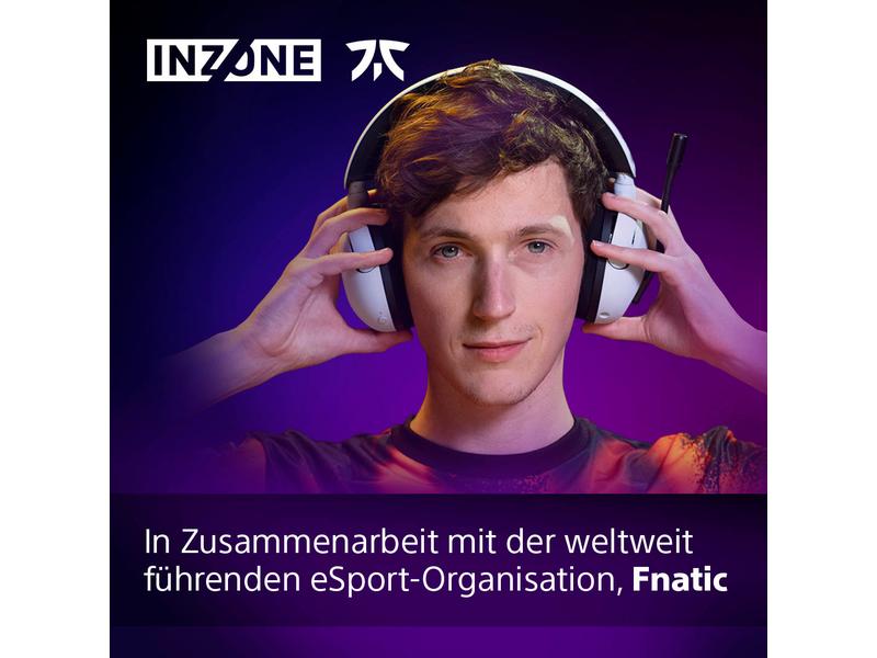 Sony Headset INZONE H5 Weiss Leichtes, weiches und kabelloses Gaming-Headset