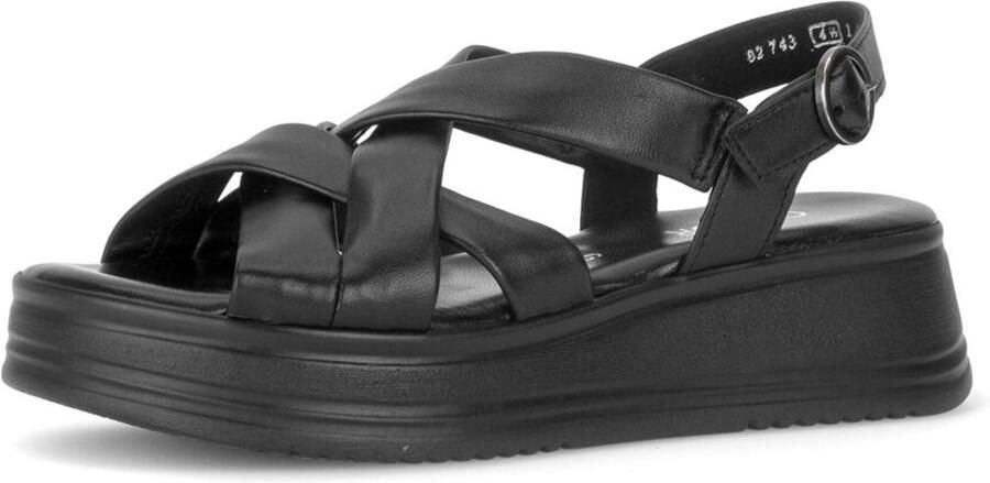 Gabor 743 Loafers Dames Instappers Zwart