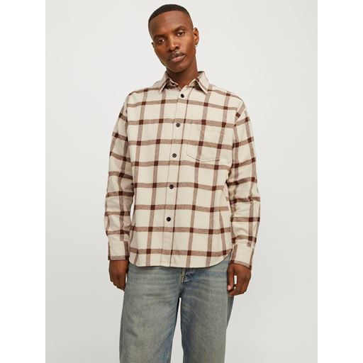 Jack&Jones Frederiksberg Flannel Skjorte, Oatmeal, M