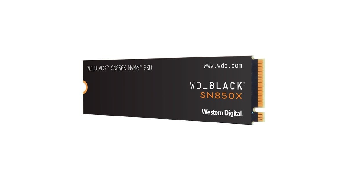 WDBlack SN850X NVMe 2 TB SSD  (Zwart, PCIe 4.0 x4, NVMe, M.2 2280)