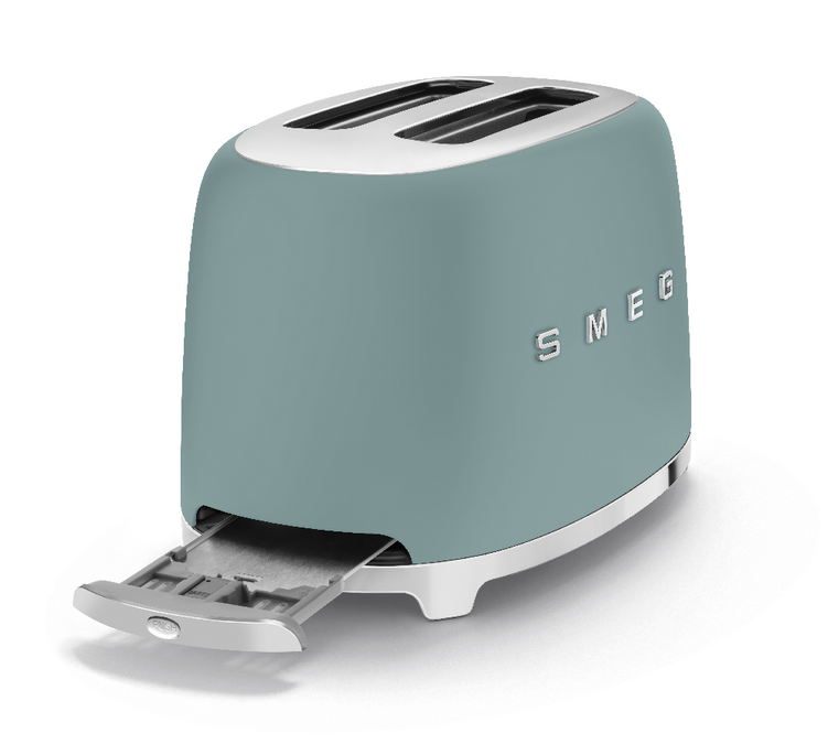 Grille-pain SMEG Vert émeraude mat TSF01EGMEU 2 tranches