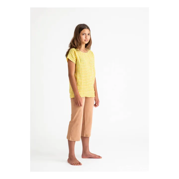 Matona T-Shirt Vichy Lin | Jaune